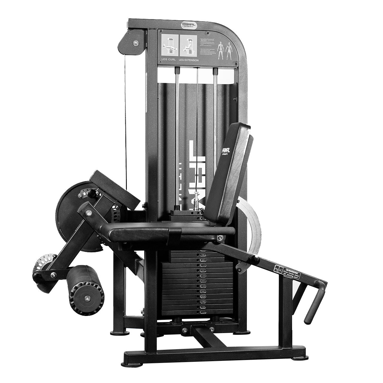 Primal Performance Series 280lbs Pin-Select Dual - Leg Ext/Prone Leg Curl