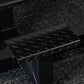 black prone row gym bench foot step