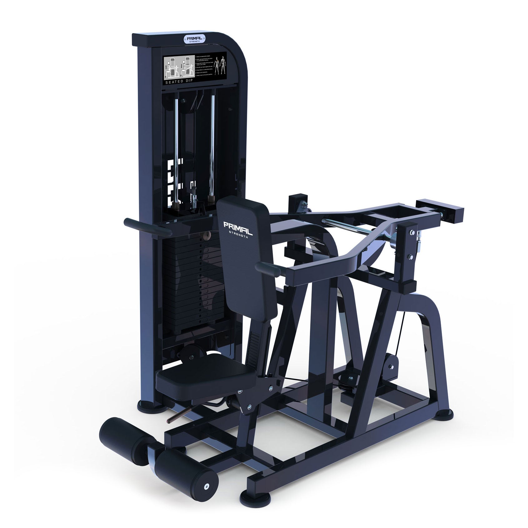 a selectorised tricep dip gym resistance machine