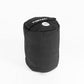 A 125kg black sandbag with handle for strongman workouts.