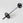 Black olympic barbell with weight plates on a white background
