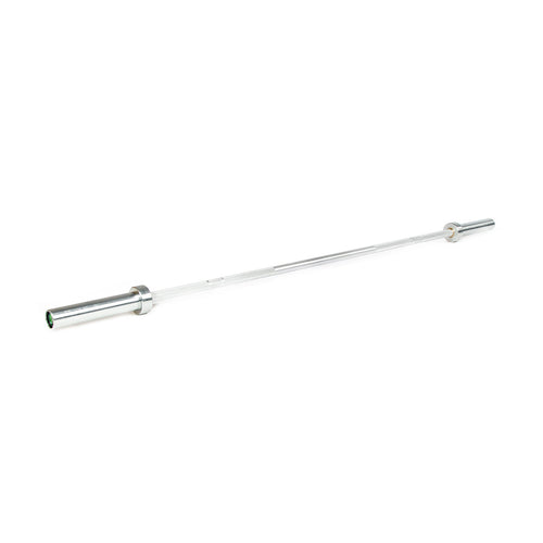 a silver aluminium technique barbell
