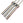 A group of 3 deadlift barbells.