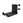 An upright barbell holder attachment for a modular rack.