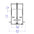 A technical drawing of a half rack.
