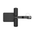 A black lat pulldown seat attachment for modular rigs & racks.