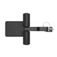 A black lat pulldown seat attachment for modular rigs & racks.