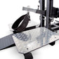 the belt and platform for a plate loaded squat machine.