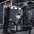 An athlete performing a viking press.