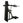 A side view of a selectorised standing calf raise & viking press machine.