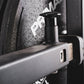 A pop pin for angle adjustment on a plate loaded rear kickback machine