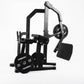 Black weightlifting machine with Primal weight plates on a white background