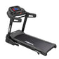 A folding treadmill for home gyms on a white background.