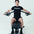 An athlete using a pec fly attachment on a weight bench.