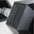 A close up of the branding on a hex dumbbell.