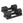 A pair of black 40kg adjustable dumbbells in storage cases.