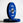 Blue Primal weight plate on a white background