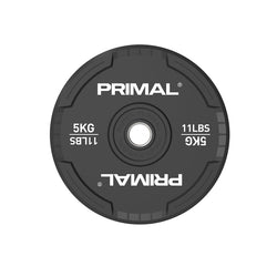Black Rubber Bumper Plate (Singles)