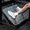 the footplate of a pendulum squat gym machine