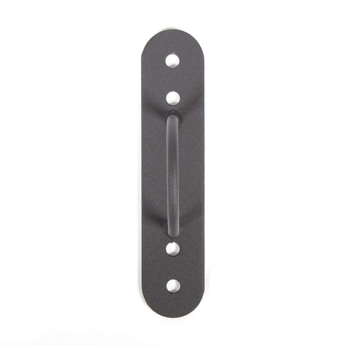 black wall and floor mounted battle rope anchor