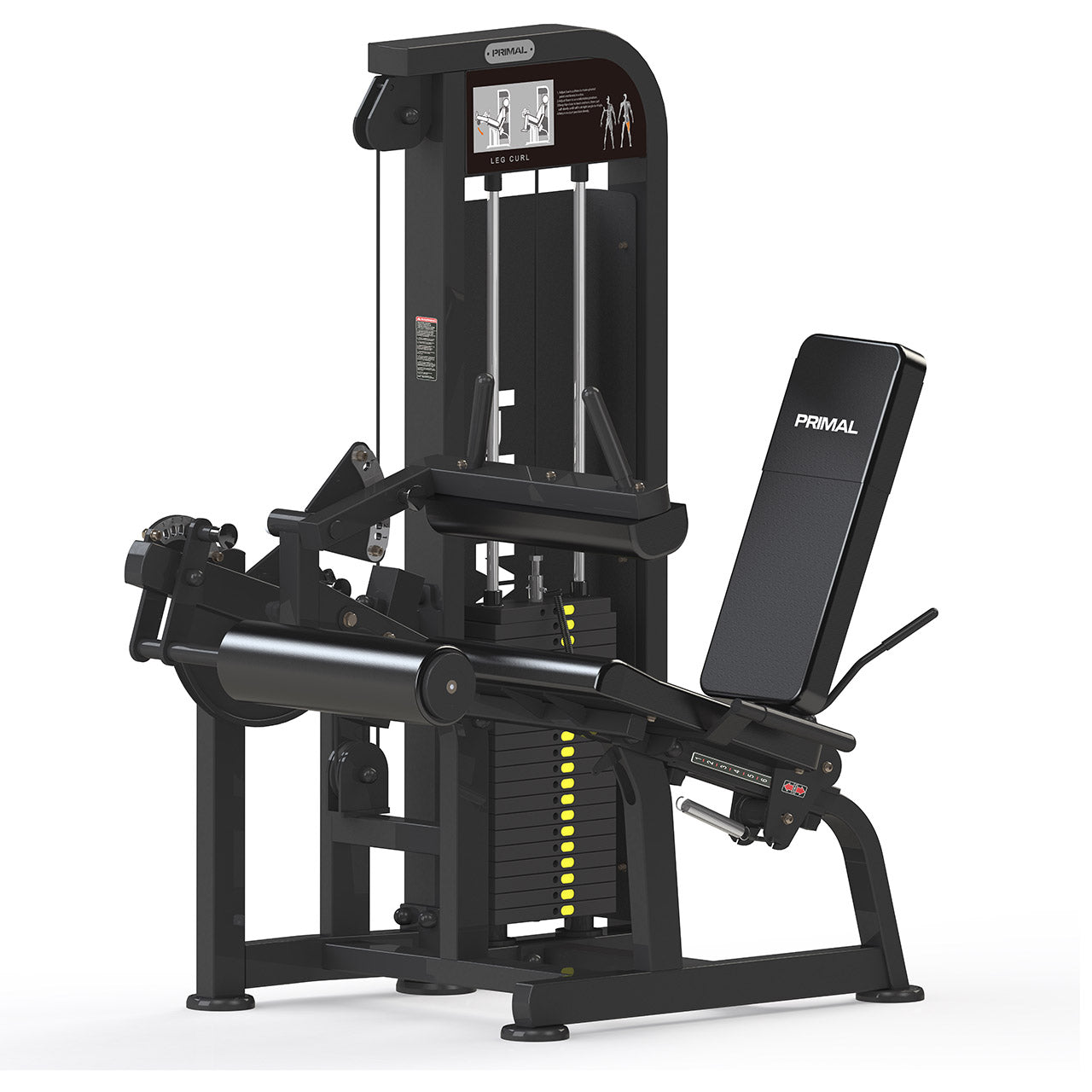 Primal Performance Series 280lbs Pin-Select - Seated Hamstring Curl