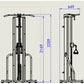 Free Standing Hi/Lo Pulley with Pull-Up Bar