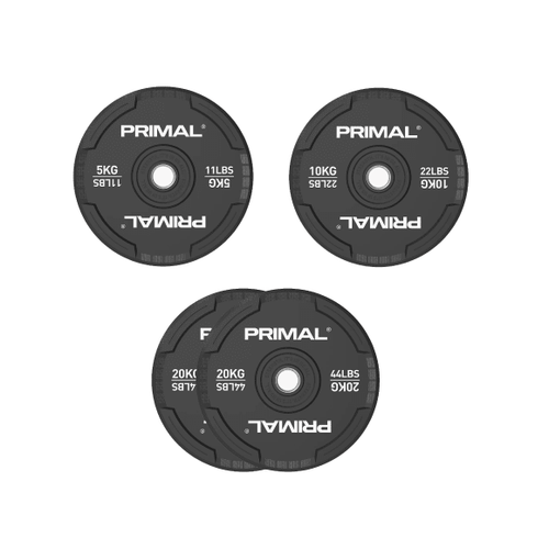 120 lbs Black Bumper Set