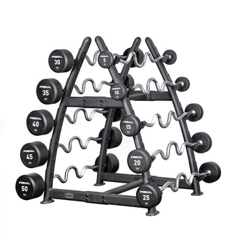 Urethane Supercurl EZ-Barbell Set 10 lbs-110 lbs - (10 Bars)