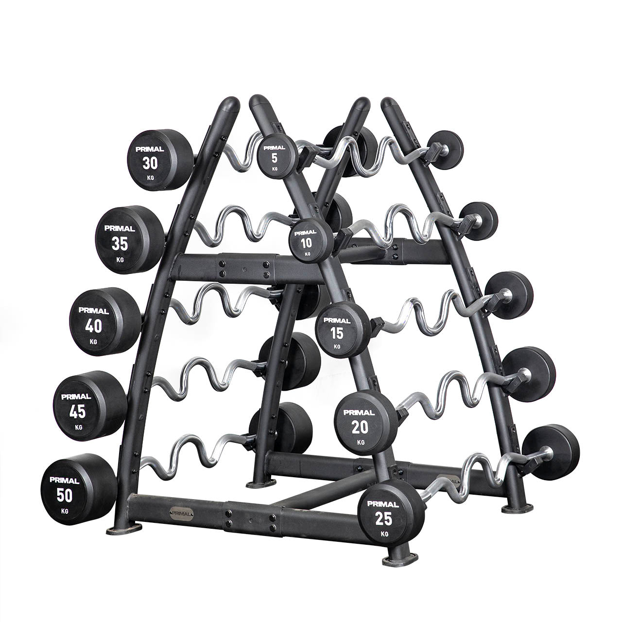 Urethane Supercurl EZ-Barbell Set 5kg-50kg - (10 Bars)