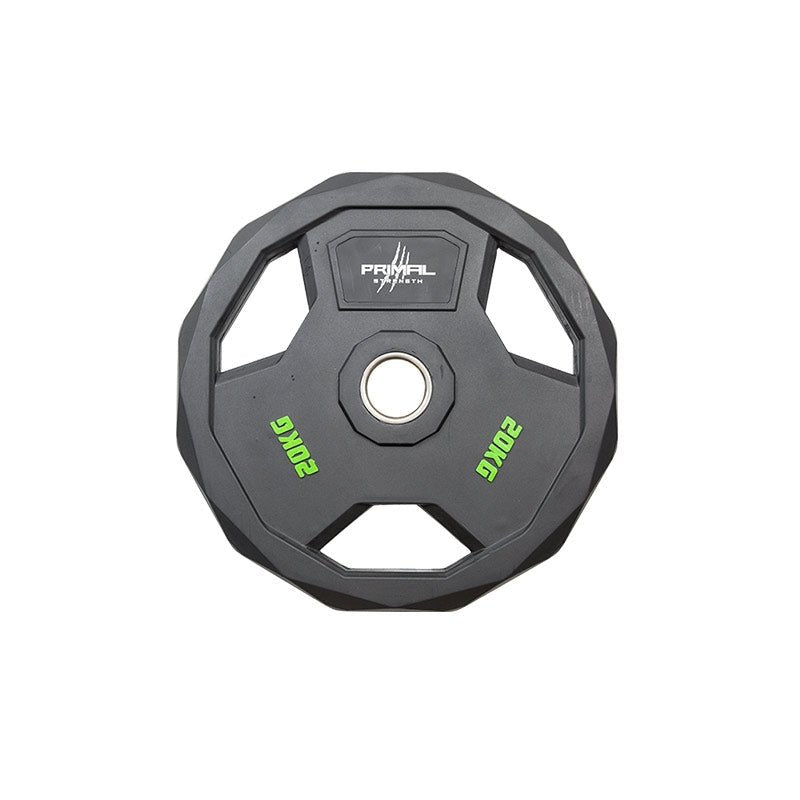 a single 20kg rubber olympic weight disc